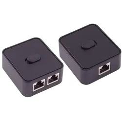 Manueller Netzwerk Switch, bidirektional, 3x RJ45 Ports, 1 Gbit/s, passiv, Auto MDI MDIX