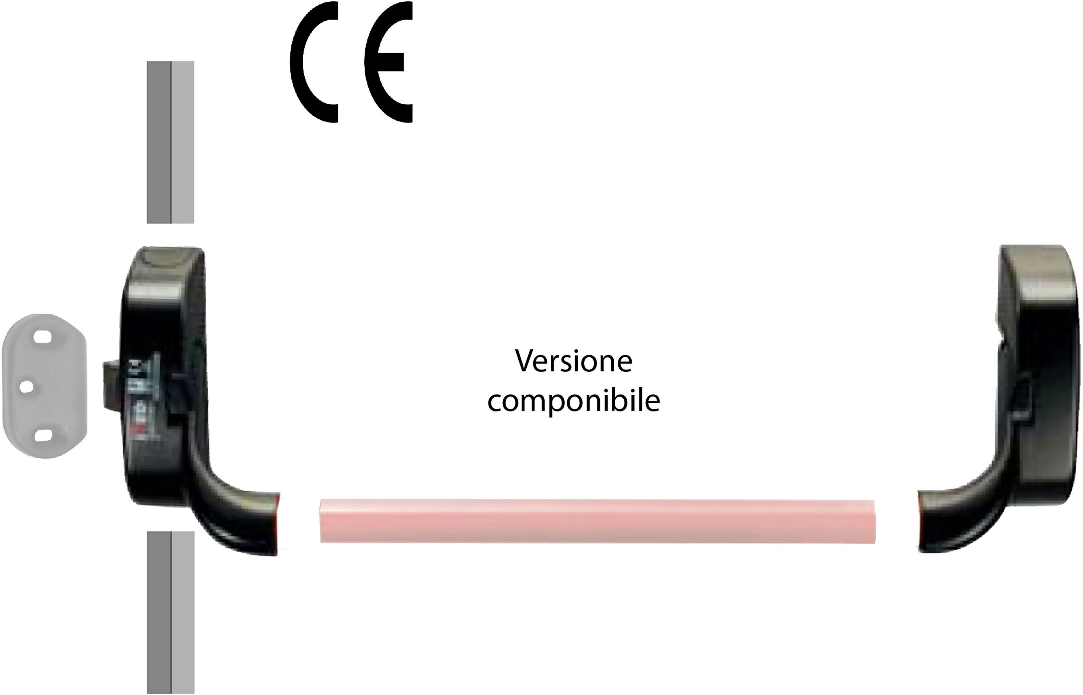 Iseo ATTACCHI LATERALI  IDEA LATERALE ALTO BASSO COMPONIBILE 2 PEZZI