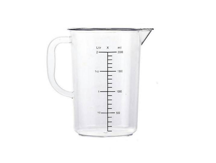 Messbecher 2000 ml BPA-frei transparent, Transparent, Kunststoff, Backen & Backzubehör, Messbecher