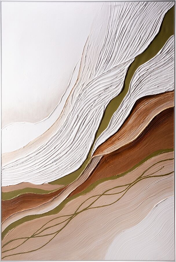 Wandbild FINK "FERANO", bunt (farbe bild(er): braun), B:80cm H:120cm T:4cm, Aluminium, Bilder, Wandbild farbe bild(er): braun B/H/T: 80cm x 120cm x 4cm, 1 Stk.
