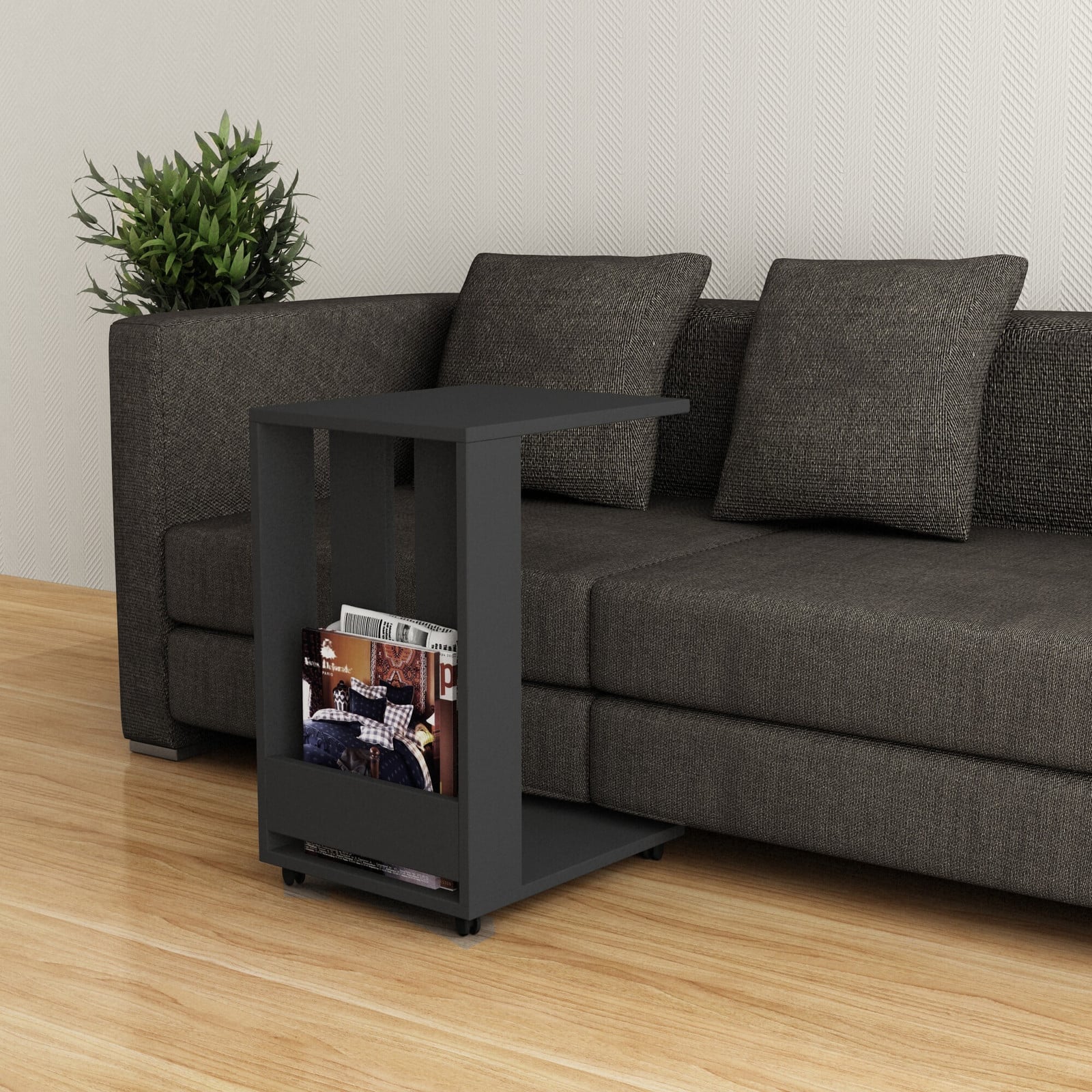 Skye Decor Edi-Edi DTE Salontafel, Anthraciet, B/D/H: 60 x 37 x 45 cm