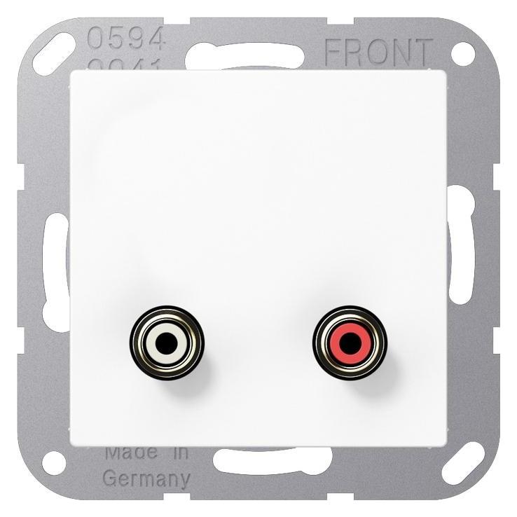 JUNG MA A 1021 WW Steckdose RCA Weiss (MAA1021WW)