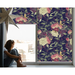 INNENROLLO - Fensterrollo - Rollo - 150x140 cm - Blumen
