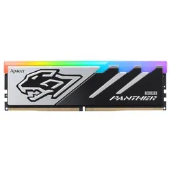 Apacer 16 GB DDR5-RAM PC6000 OC Nox Panther RGB CL38 (5600 MHz, DDR5-RAM, DIMM), RAM, Schwarz, Silber