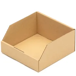 KK Verpackungen 100 Regalkartons 200 x 200 x 100 mm Sortierboxen Lagerboxen Aufbewahrung Wellpappe