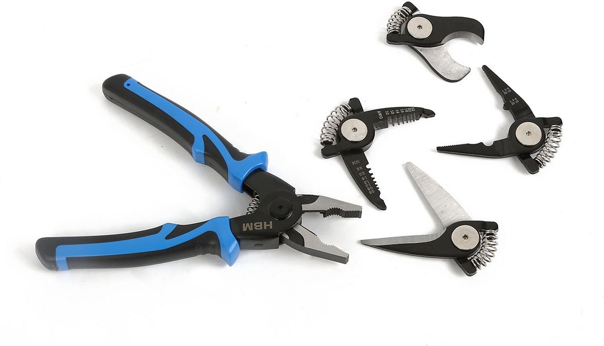 Pince HBM 5 en 1 avec tête interchangeable