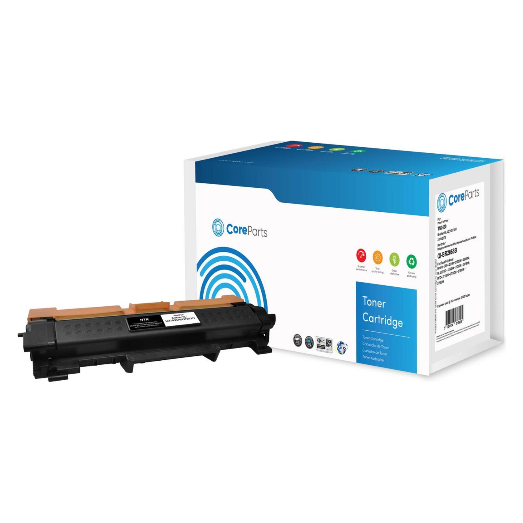 CoreParts QI-BR2068B Tonerkartusche (e) Kompatibel (BK) (QI-BR2068B)