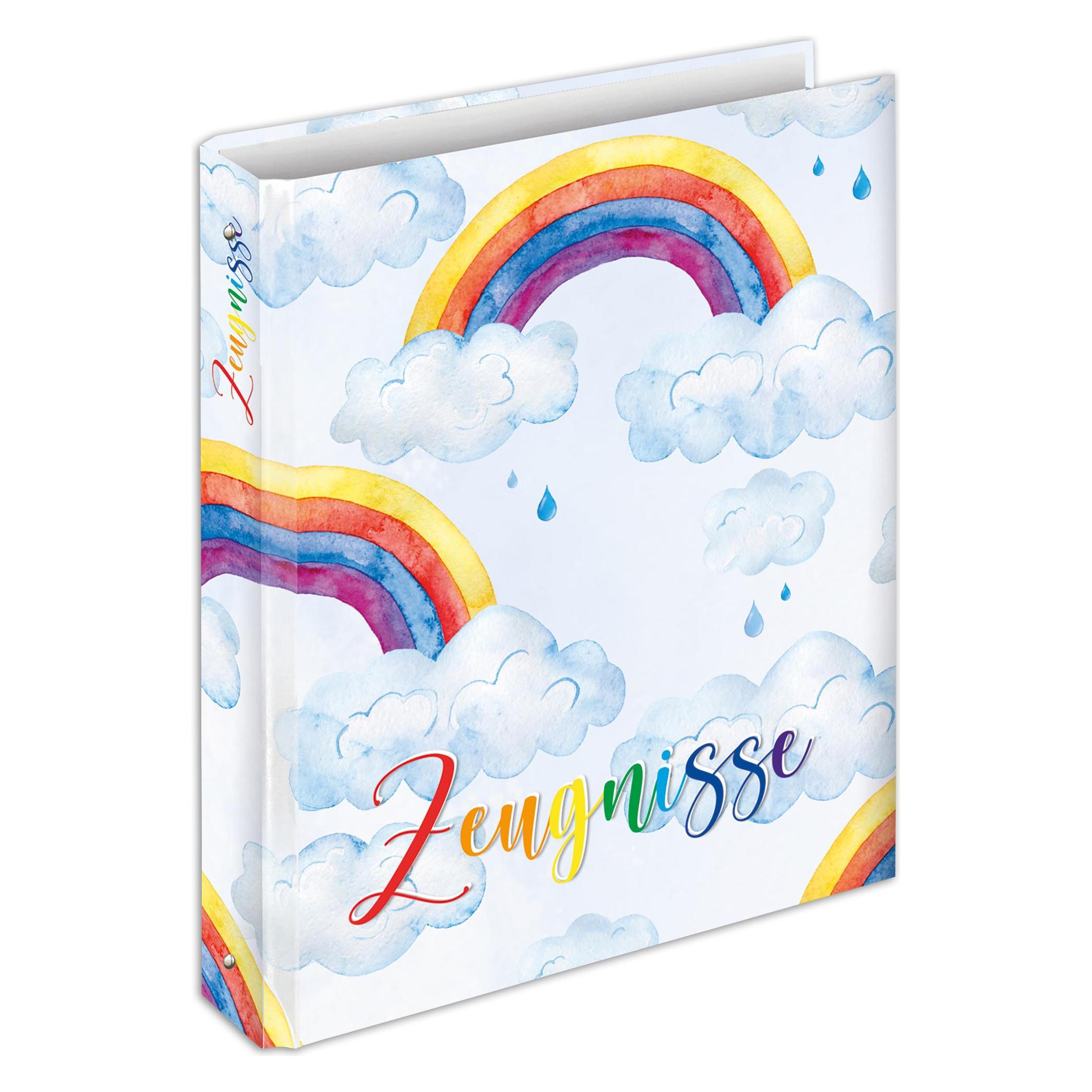 Rnk Zeugnisringbuch "Rainbow", 4 Ring-Mechanik, DIN A4, 250 x 315 mm (A4, 20 mm, 1 Stk.) (46775)