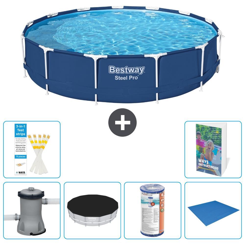 Bestway Steel Pro Rund - 396x84 cm - 5-teilig S341