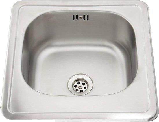 Techno ZMU_0100 Inbouwspoelbak zijdeglans RVS voor de keuken