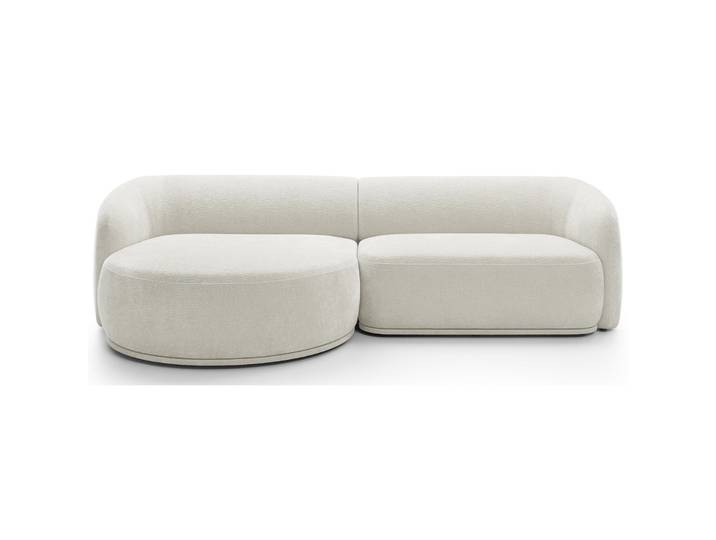 Modulares Ecksofa Bommo L-förmig linksseitig, cremefarben,