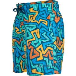 Trollkids Kinder Haukland Badeshorts - 164 - glow blue/navy