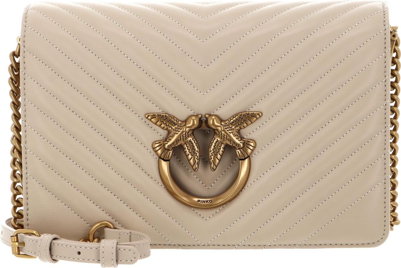 PINKO Damen Bauchtaschen 100063A0GK-C50Q Farbe: Beige Größe: Einheitsgröße