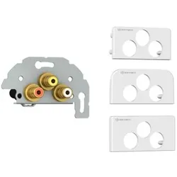 Kindermann Konnect Design Click Video / Audio, Videokabel, Weiss