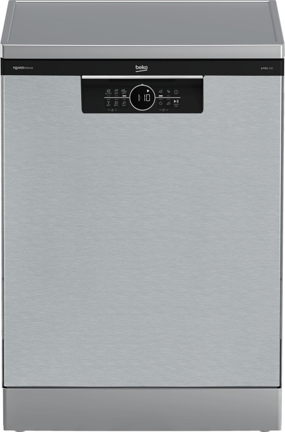 Beko b300 BDFN26560XP, Freistehend, Standardgröße (60 cm), Edelstahl, Schwarz, Touchsteuerung, LED