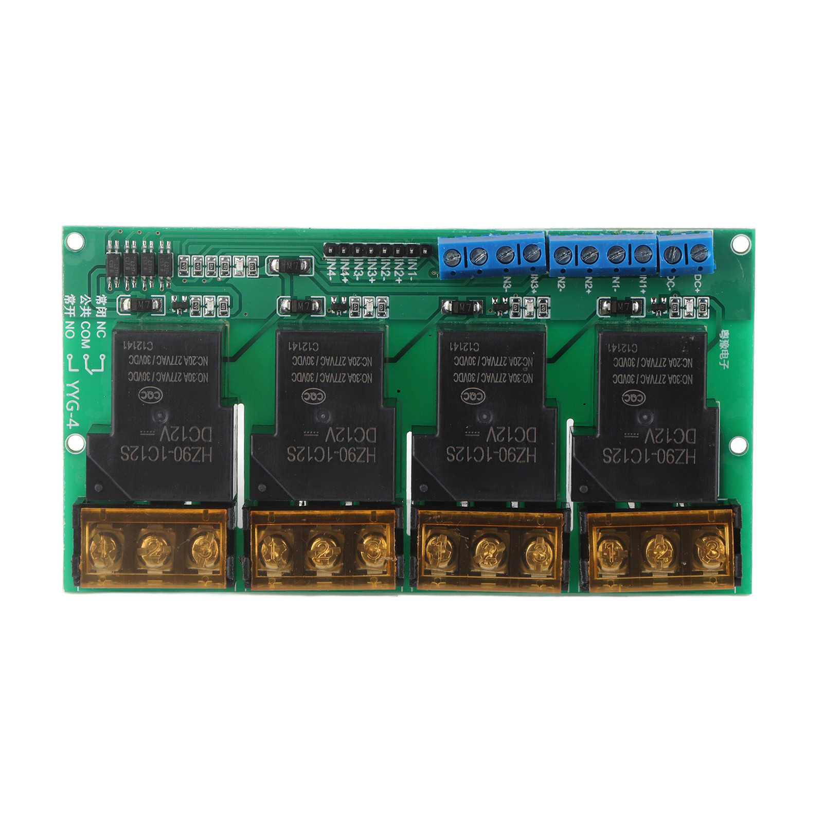 Cocosity Vierweg relaismodule met optocoupler-isolatie voor microcontroller en PLC-versterking