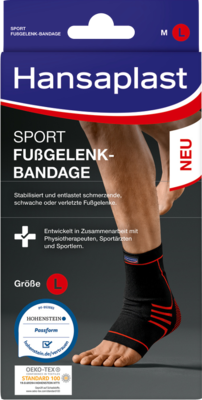 Beiersdorf AG HANSAPLAST Sport Fußgelenk-Bandage Gr.L 1 St 15822989