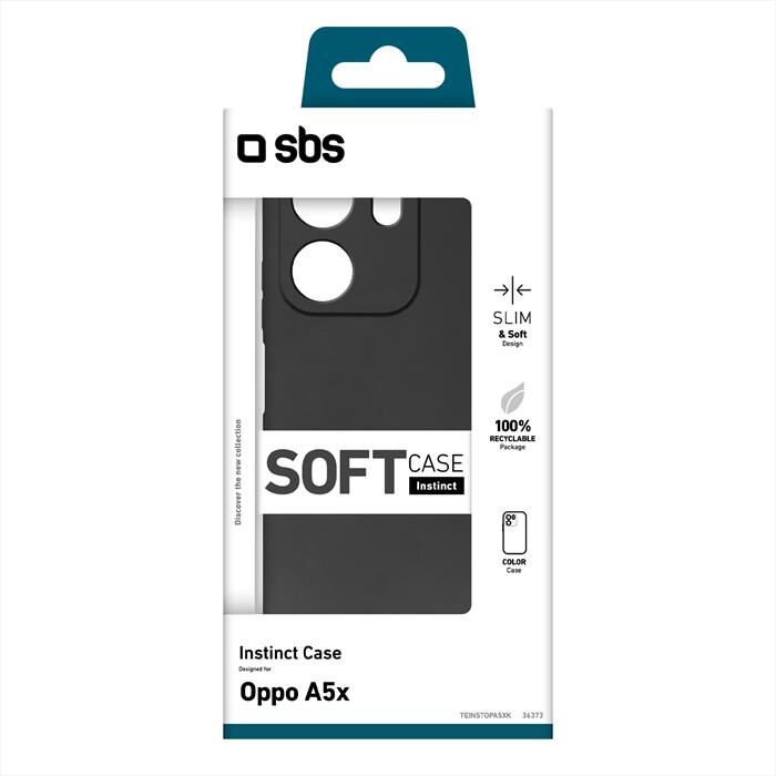 SBS Cover Instinct Per Oppo A5x-nero