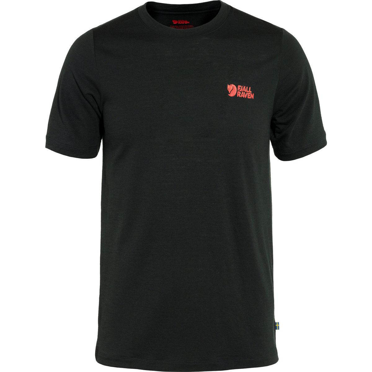 Fjällräven Abisko Wool Logo SS M black (550) M F86977-550-M
