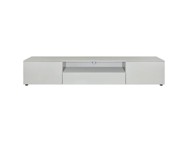 Lowboard Miami seidengrau/schwarz Holzwerkstoff/Kunststoff B 220 cm