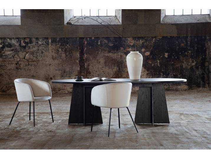 Esstisch Tavira - schafft eine elegante, stilbewusste Atmosphäre - Schwarz - Luxusbetten24