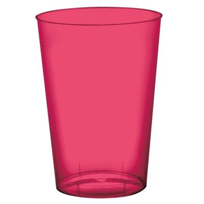 900 Mehrweg Becher Koralle transparent Plastikbecher 230ml Wiederverwendbar bunt