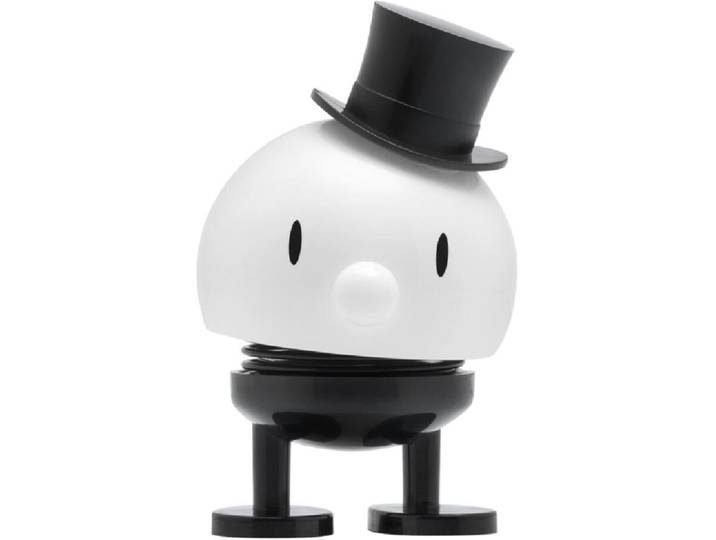Dekofigur Hoptimist Schwarz/ Weiss Kunststoff B 5.9 cm H 8.4 cm - Dekofigur