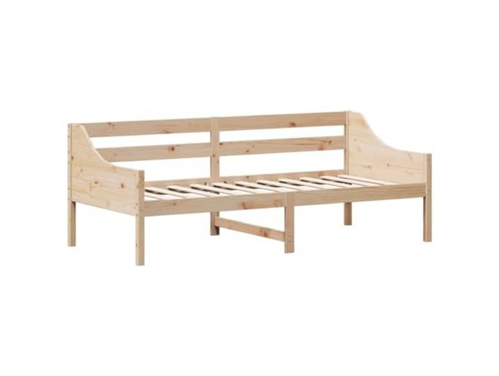KTHLBRH Dormeuse aus massivem Kiefernholz, 90 x 200 cm inkl. Seitenleisten, Lattenrost aus Sperrholz, ohne Matratze, für Schlaf- oder Wohnzimmer