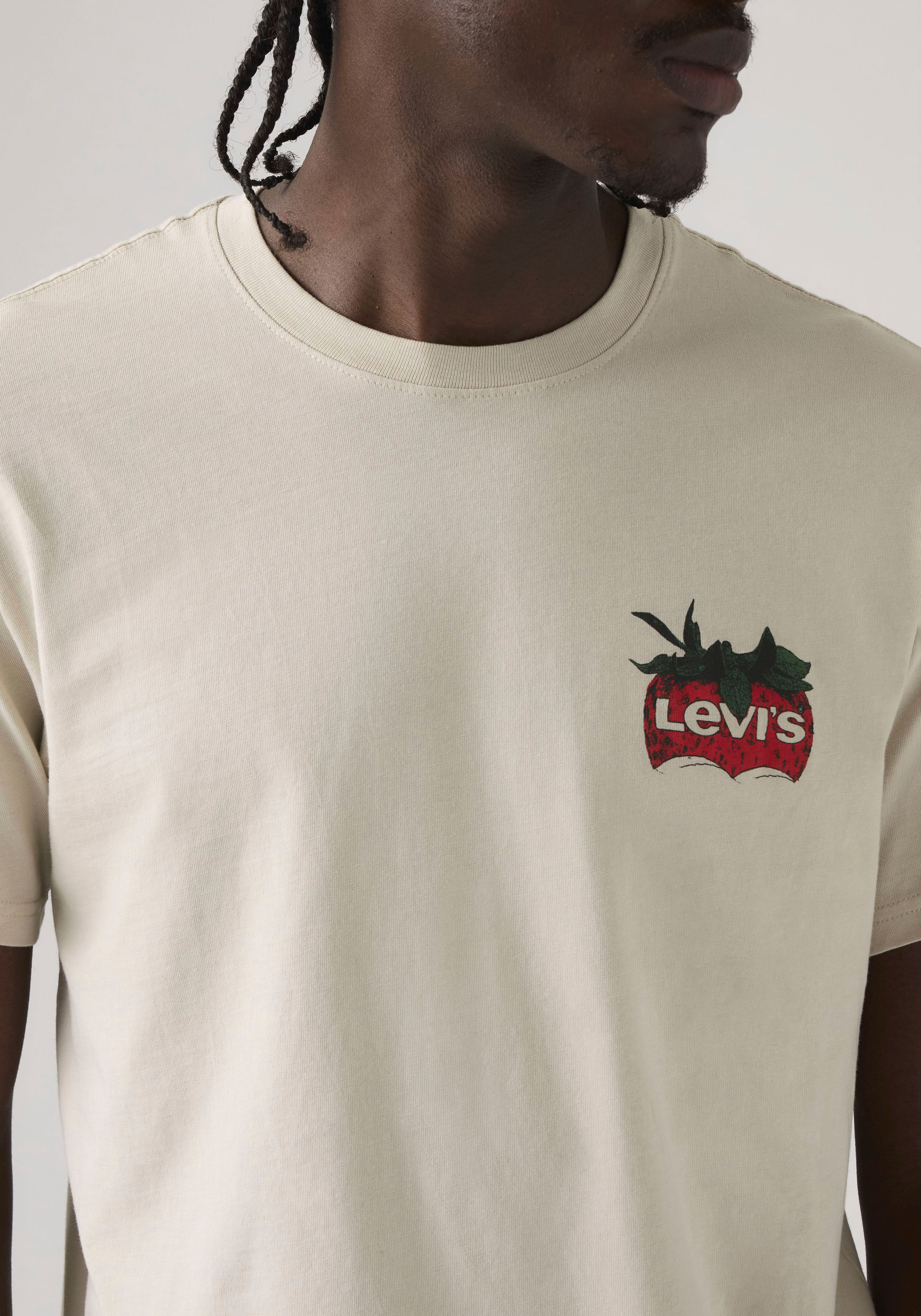 Levi's Levis "SS RELAXED FIT TEE" mit grossem Frontprint coastal creative fresh and smooth pumice stone L