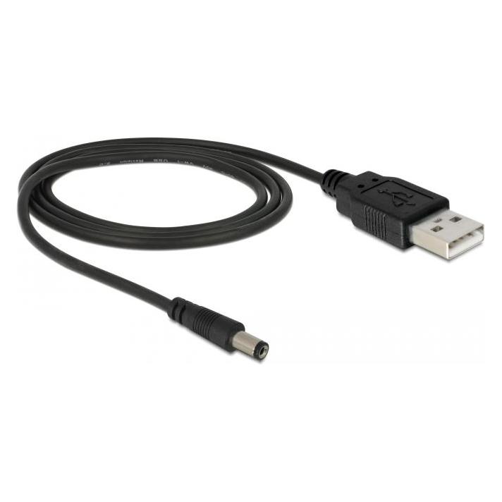 Delock USB2.0 A-5VOLT 2.1mm (1 m, USB 2.0) (82197)