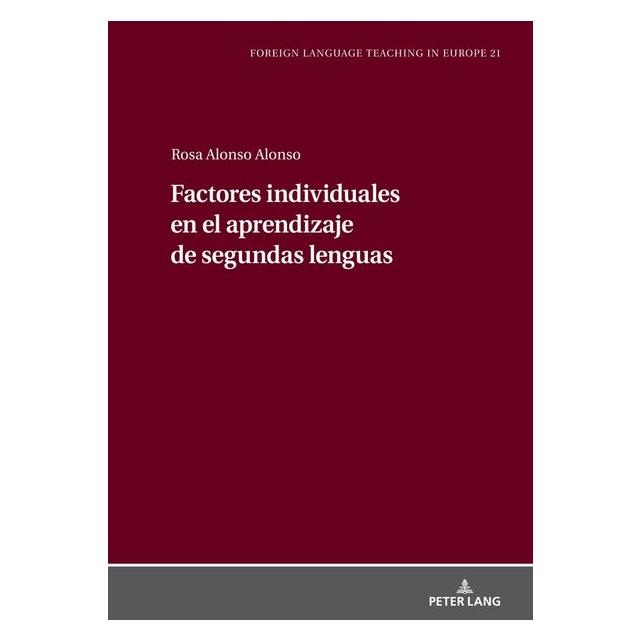 Peter Lang Alonso Alonso:Factores individuales en (Spanisch, Hardcover, María Rosa Alonso Alonso) (67841612)