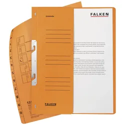 FALKEN Einhakhefter DIN A4 kaufmännische Heftung orange