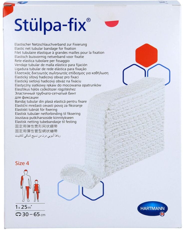 Stülpa Fix Größe 4 Bein/fuss/kdr.rumpf 25 m Netzschl.
