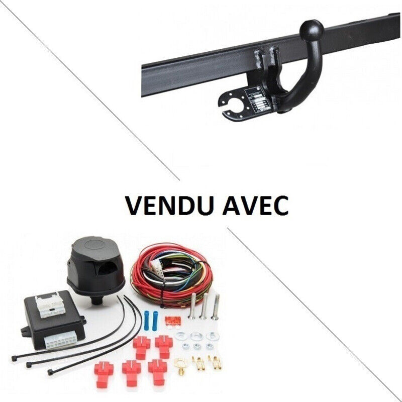 Attelage Volvo XC60 (03/17-) Col de cygne + faisceau universel 7 broches + boitier électronique
