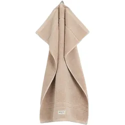 GANT Gästetuch - Premium Handtuch, Frottee, Baumwolle, Logo, uni Sand / 30x50cm