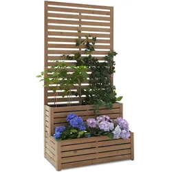 Tchibo - 2-in-1-Sichtschutz-Pflanztreppe - 90x50x180cm - schwarz -