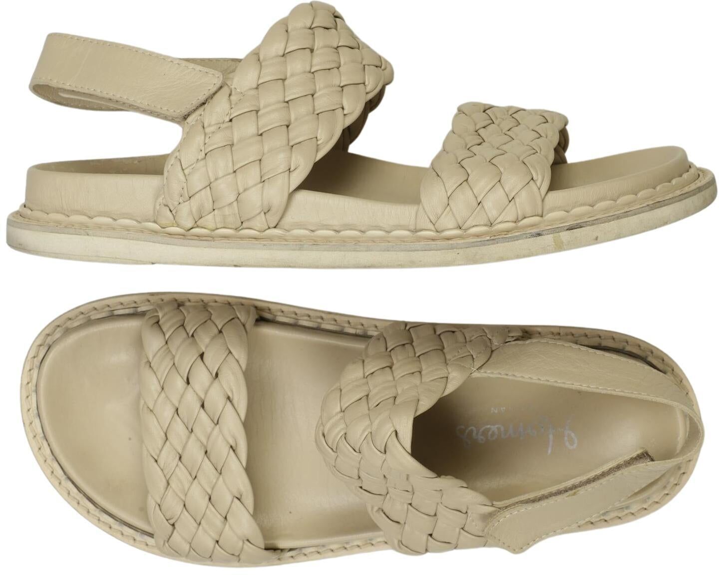 Homers Damen Sandalen, Beige, Gr. EU 40.5, kein / Etikett - Second Hand
