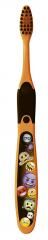 Elgydium Junior Brosse à Dents 7-12 Ans avec Emoji Monster - Blister 1 brosse à dents