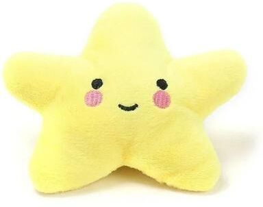 Uplifted Finds "Soft Plush Squeaky ""Star Buddy"" Pet Toy yellow"