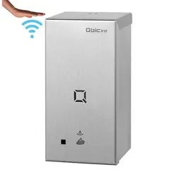 Qbic-line Seifenschaumspender automatisch Edelstahl 650 ml berührungsloser Schaumseifenspender nachfüllbar