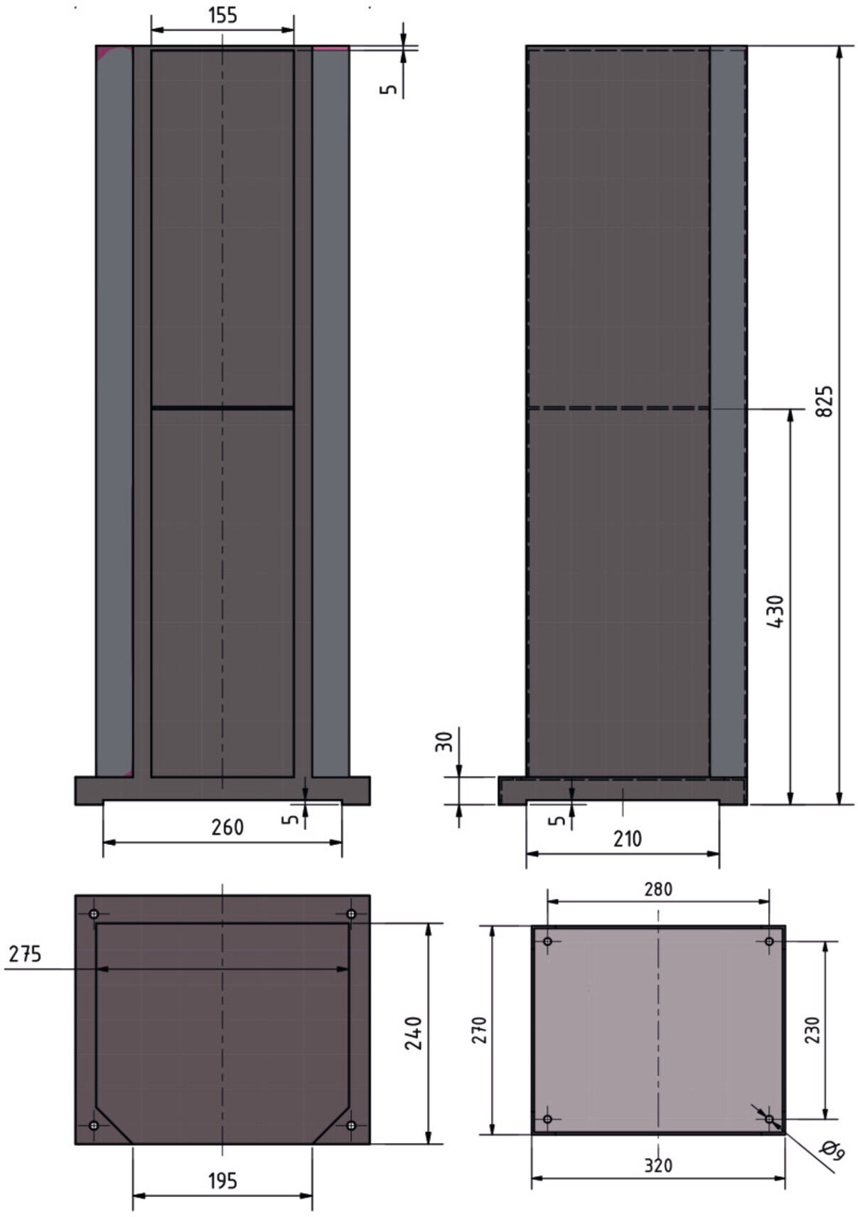 Optimum Maschinenunterbau GU 3 (3107118)
