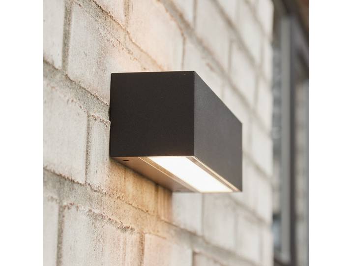 Brick Up/Down Applique Murale d'Extérieur Noir - Antidark - Terrasse - Aluminium