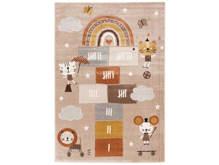 Pergamon Kinder Teppich Maui Kids Spielwelt, Beige, Animalprint, 80x150 cm, Teppiche und Böden, Teppiche, Kinderteppiche