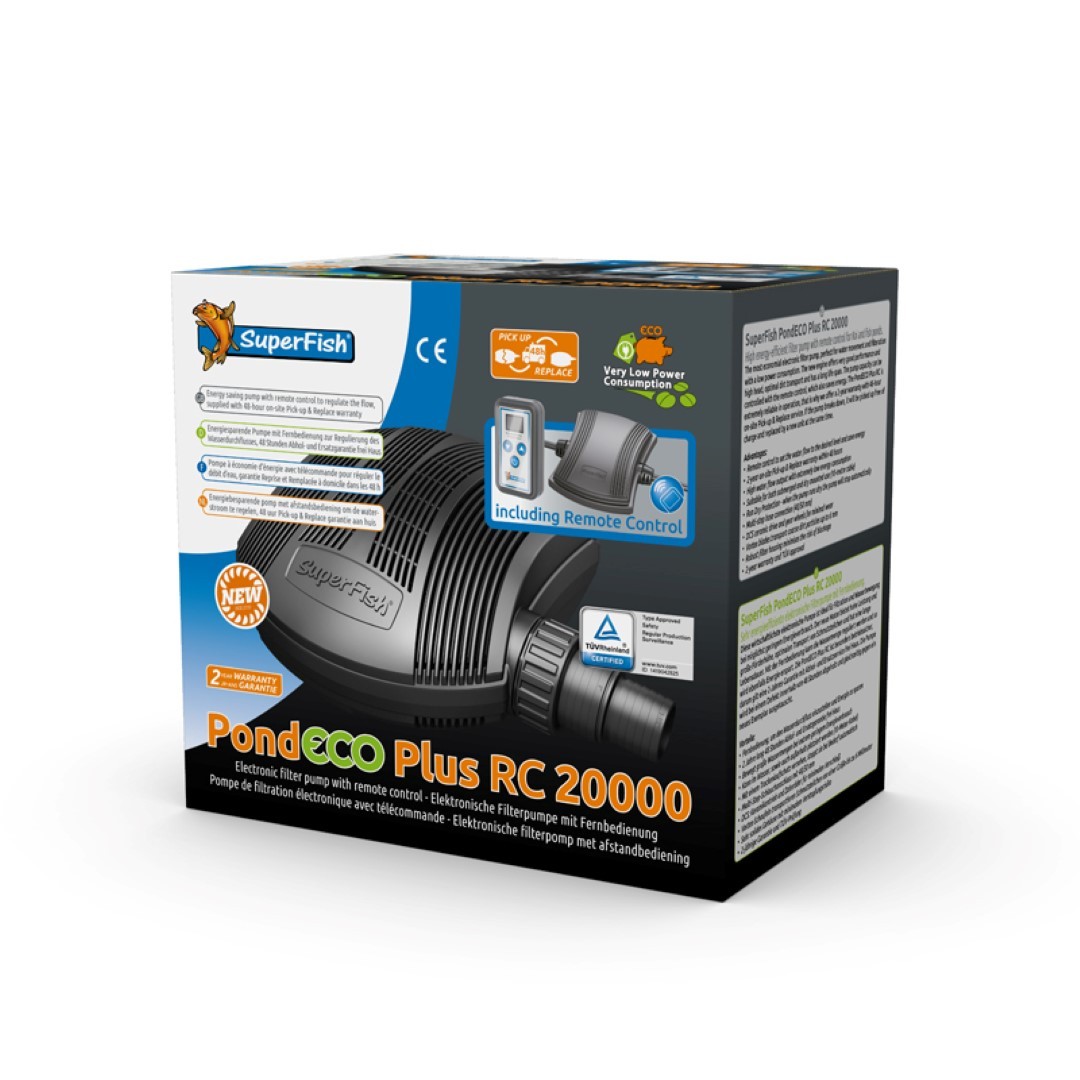 PondECO Plus RC Regelbare Teichpumpe Filterpumpe 20000