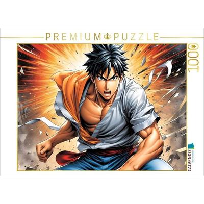 CALVENDO Puzzle Manga Superheld, Tsubasa Rindo - Der Drachenflügel | 1000 Teile Lege-Größe 64x48cm Foto-Puzzle für glückliche Stunden