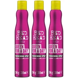 933ml TIGI BED HEAD Queen For A Day Thickening Spray 3 er Set (3 x 311ml)
