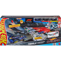 Hot Wheels Racing Formel 1 Grand Prix Trackset, Rennbahn mit 3 Die-Cast Spielzeugautos im Maßstab 1:64