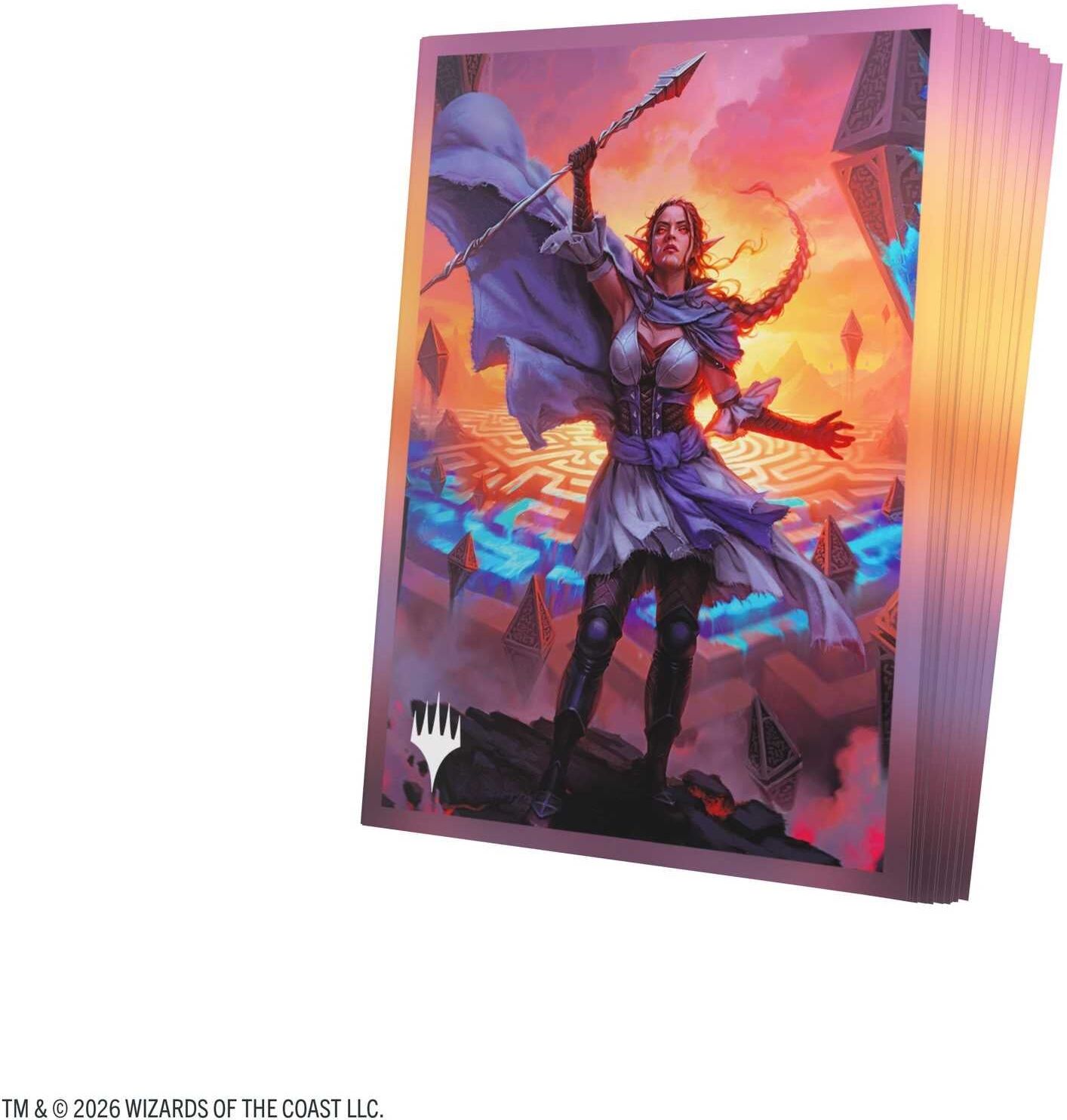 Gamegenic Magic: The Gathering Reality Fracture Premium Art Sleeves - Nissa, Leyline Tamer, 105 Sleeves, 66 x 92 mm, Acid-Free and PVC-Free