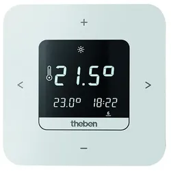 Theben 8120210 Digital-Uhrenthermostat, Wochenprogramm, Netzversion, App-Bedienung möglich, erhöhte Schaltleistung RAMSES 812 top3 16A