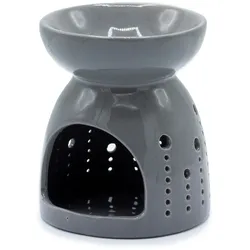 Classic Oil Burner - Bubbles Cutout - Grey